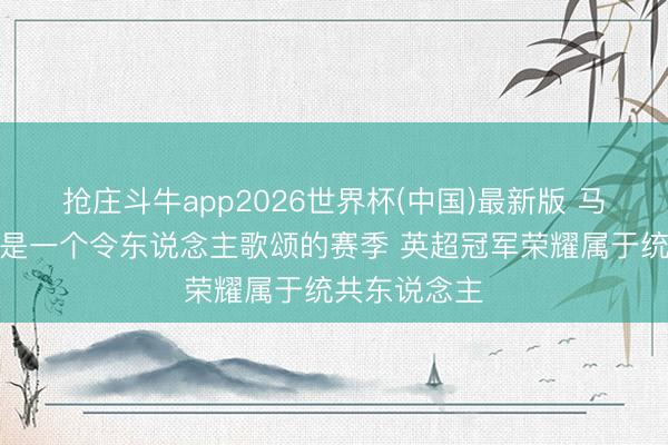 抢庄斗牛app2026世界杯(中国)最新版 马丁内利：这是一个令东说念主歌颂的赛季 英超冠军荣耀属于统共东说念主